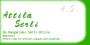 attila serli business card
